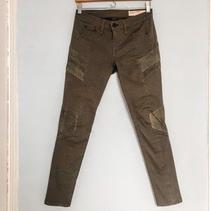 Rag & Bone Army Green Skinny Jean